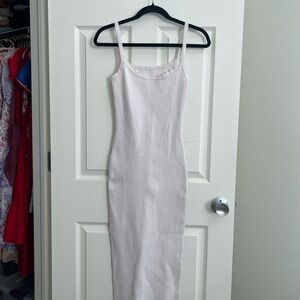 Elegant Cream Sleeveless Dress